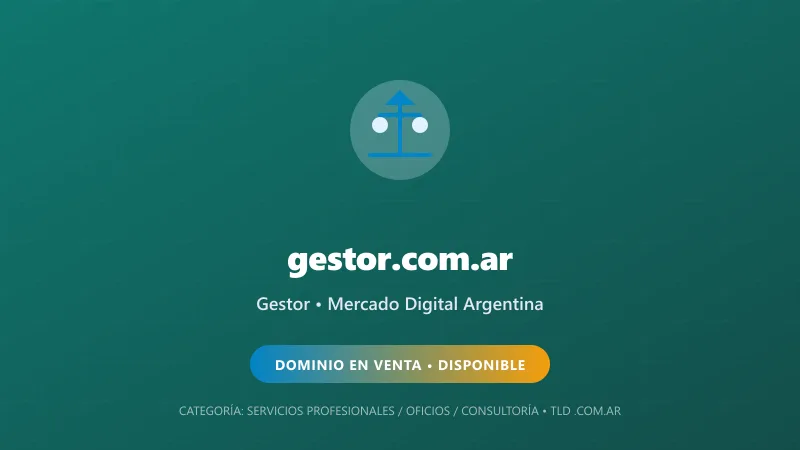 Identidad gráfica y activo digital para Gestor en Argentina